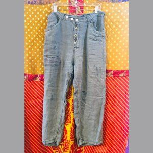 Magnolia Pearl Grey Linen Trousers - NWOT*